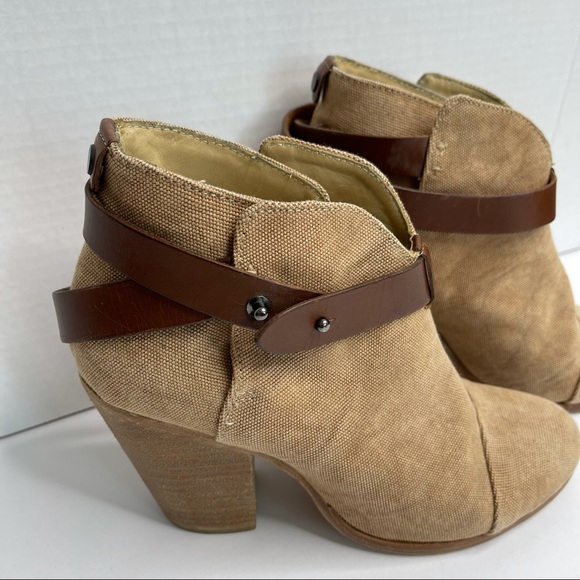 RAG & BONE Harrow Canvas Ankle Boots - Picture 4 of 13